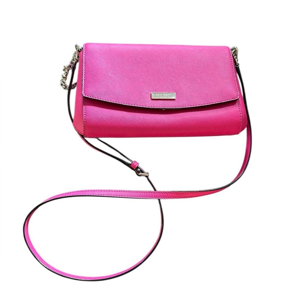 Kate Spade Pink Crossbody Bag with Gold Chain - Picture 5 of 7
